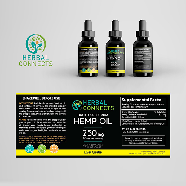 Herbal Connects Label Design